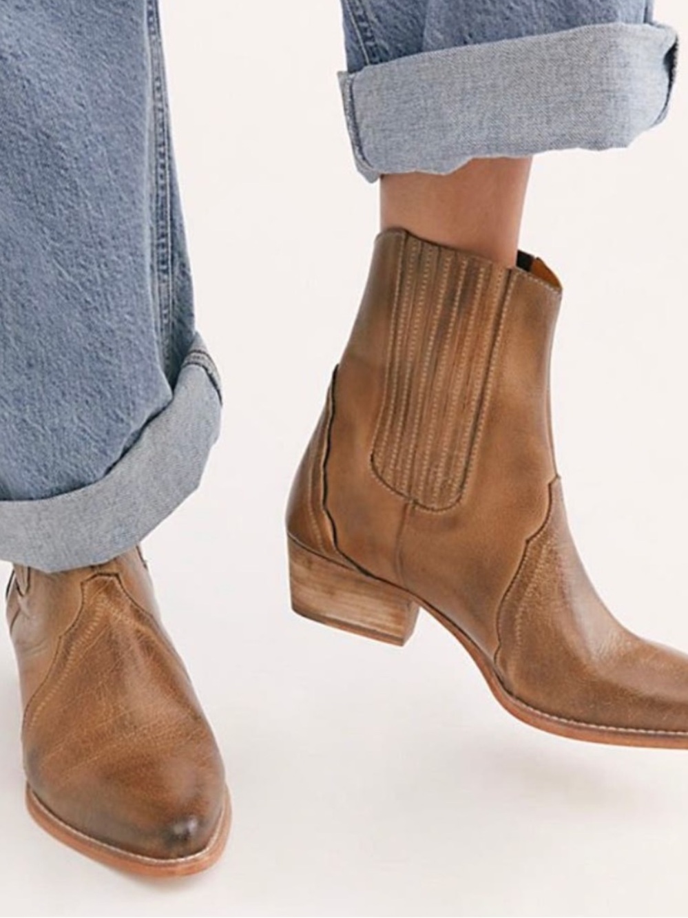 Free People New Frontier Chelsea Boots EU38/US8 New!